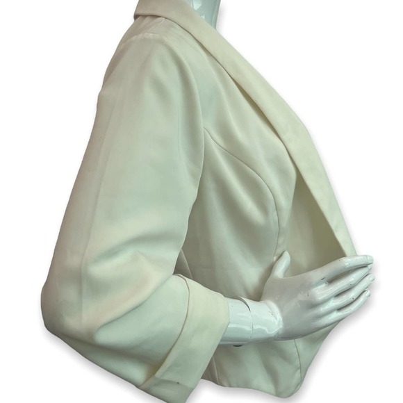 Akira Chicago White Ladder Cut Out Blazer - Picture 3 of 10